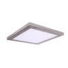 Square Slim Disk Length 10 in. Nickel New Construction Recessed Integrated LED Trim Kit Square Fixture 3000K Warm White by AMAX LIGHTING