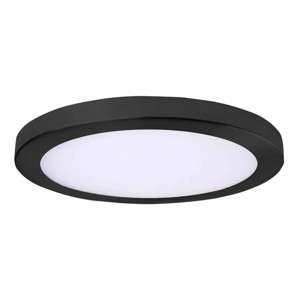 LED Platter 12 in. Canless 4000K New Construction and Remodel Integrated LED Recessed Light Kit with Black Trim by AMAX LIGHTING 2 LED Platter 12 in. Canless 4000K New Construction and Remodel Integrated LED Recessed Light Kit with Black Trim by AMAX LIGHTING