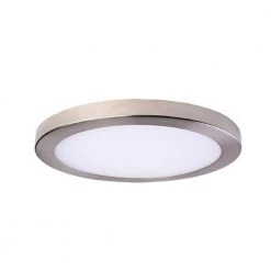 LED Platter 12 in. Canless 4000K New Construction and Remodel Integrated LED Recessed Light Kit with Nickel Trim by AMAX LIGHTING