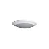 Round Disk Light Length 4 in. White Round Fixture Warm White New Construction Recessed Integrated Led Trim Kit by AMAX LIGHTING