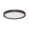 Round Slim Disk Length 5.5 in. Bronze Fixture 3000K Warm White 1-Light New Construction Recessed Integrated Led Trim Kit by AMAX LIGHTING -AMAX LIGHTING Shop amax lighting recessed lighting kits led sm55dl bz 64 1000