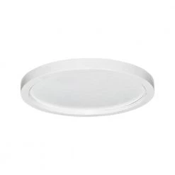 Round Slim Disk Length 7 in White Recessed Integrated LED Trim Kit Round Fixture 3000K Warm White New Construction by AMAX LIGHTING