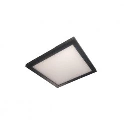 Platter 9 in. Canless 3000K New Construction or Remodel Integrated LED Recessed Light Kit with Black Trim by AMAX LIGHTING