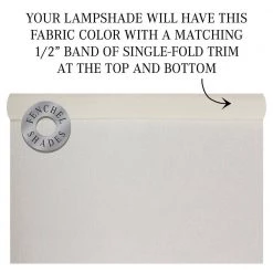 Fenchel Shades 13 in. Top Diameter x 15 in. Bottom Diameter x 17 in. Slant, Designer Chintz Cream Empire Lamp Shade by FenchelShades.com -AMAX LIGHTING Shop beige bisque brass fenchelshades com lamp shades 13 15 17 wbr dc cre 44 1000