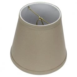 5 in. Top Diameter x 8 in. Bottom Diameter x 7 in. Slant Linen Stone Empire Lamp Shade by FenchelShades.com