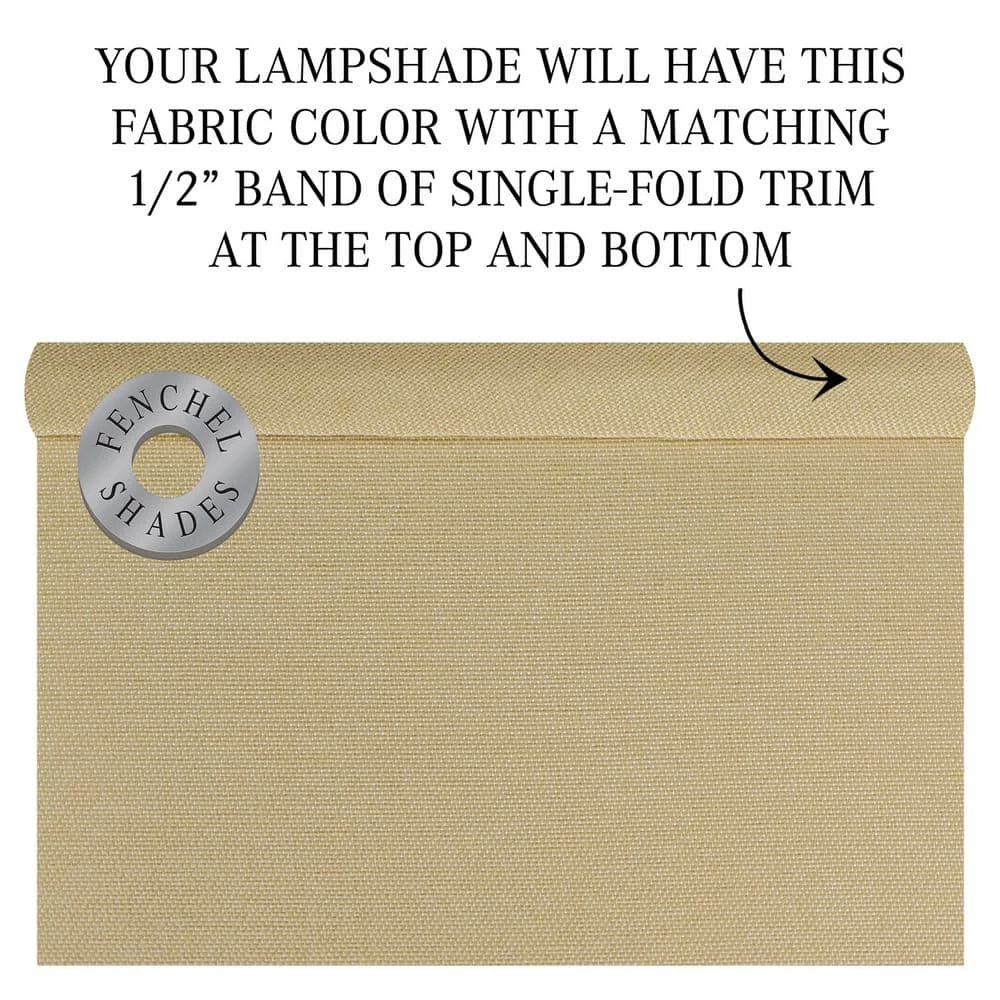 11 in. Top Diameter x 17 in. Bottom Diameter x 13 in. Slant Designer Chintz Tan Empire Lamp Shade by FenchelShades.com 7 11 in. Top Diameter x 17 in. Bottom Diameter x 13 in. Slant Designer Chintz Tan Empire Lamp Shade by FenchelShades.com - Image 5