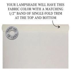 Fenchel Shades 12 in. Top Diameter x 12 in. Bottom Diameter x 10 in. Height, Drum Lamp Shade - Designer Chintz Cream by FenchelShades.com -AMAX LIGHTING Shop beige bisque nickel fenchelshades com lamp shades 12 12 10 e2rise dc cre 44 1000