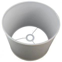 Fenchel Shades 12 in. Top Diameter x 12 in. Bottom Diameter x 10 in. Height, Drum Lamp Shade - Designer Chintz Cream by FenchelShades.com