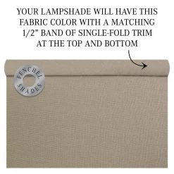 12 in. Top Diameter x 13 in. Bottom Diameter x 12 in. Linen Stone Slant Empire Lamp Shade by FenchelShades.com 11 12 in. Top Diameter x 13 in. Bottom Diameter x 12 in. Linen Stone Slant Empire Lamp Shade by FenchelShades.com -AMAX LIGHTING Shop beige bisque nickel fenchelshades com lamp shades 12 13 12 w l sto 44 1000