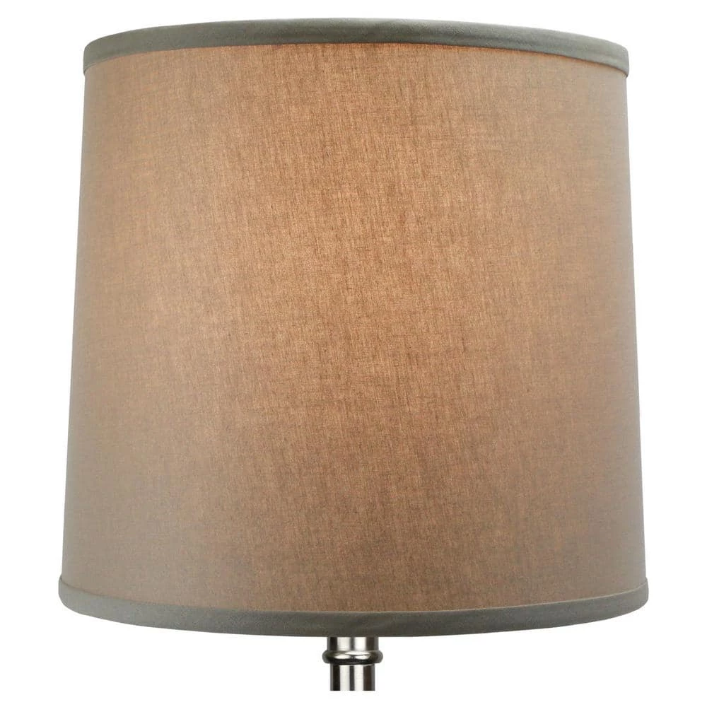 12 in. Top Diameter x 13 in. Bottom Diameter x 12 in. Linen Stone Slant Empire Lamp Shade by FenchelShades.com 5 12 in. Top Diameter x 13 in. Bottom Diameter x 12 in. Linen Stone Slant Empire Lamp Shade by FenchelShades.com - Image 3