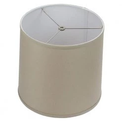 12 in. Top Diameter x 13 in. Bottom Diameter x 12 in. Linen Stone Slant Empire Lamp Shade by FenchelShades.com