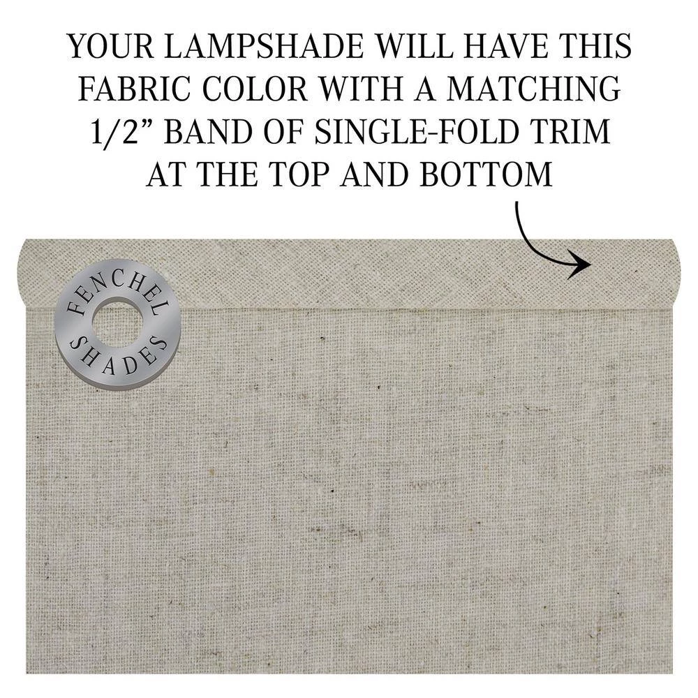 Fenchel Shades 13 in. Top Diameter x 15 in. Bottom Diameter x 10 in. Slant, Empire Lamp Shade - Couture Natural by FenchelShades.com 7 Fenchel Shades 13 in. Top Diameter x 15 in. Bottom Diameter x 10 in. Slant, Empire Lamp Shade - Couture Natural by FenchelShades.com - Image 5