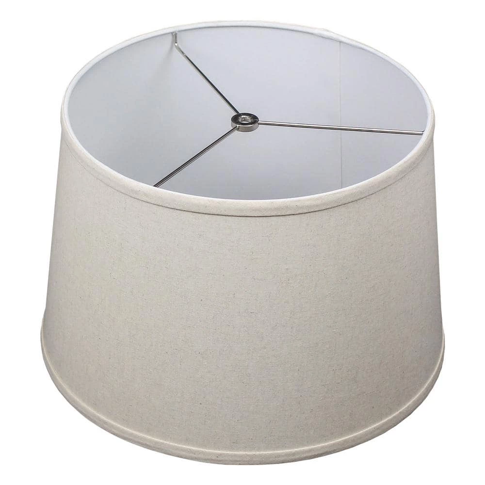 Fenchel Shades 13 in. Top Diameter x 15 in. Bottom Diameter x 10 in. Slant, Empire Lamp Shade - Couture Natural by FenchelShades.com 3 Fenchel Shades 13 in. Top Diameter x 15 in. Bottom Diameter x 10 in. Slant, Empire Lamp Shade - Couture Natural by FenchelShades.com