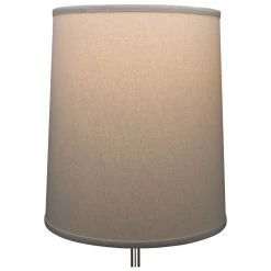 Fenchel Shades 13 in. Top Diameter x 15 in. Bottom Diameter x 17 in. Slant, Linen Homespun Beige Empire Lamp Shade by FenchelShades.com -AMAX LIGHTING Shop beige bisque nickel fenchelshades com lamp shades 13 15 17 w l hom 4f 1000