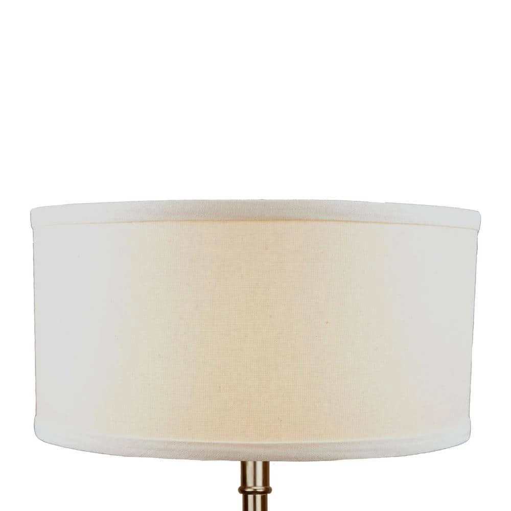 Fenchel Shades 14 in. Top Diameter x 14 in. Bottom Diameter x 7 in. Height, Drum Lamp Shade - Linen Beige Homespun by FenchelShades.com 5 Fenchel Shades 14 in. Top Diameter x 14 in. Bottom Diameter x 7 in. Height, Drum Lamp Shade - Linen Beige Homespun by FenchelShades.com - Image 3