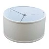 Fenchel Shades 14 in. Top Diameter x 14 in. Bottom Diameter x 7 in. Height, Drum Lamp Shade - Linen Beige Homespun by FenchelShades.com