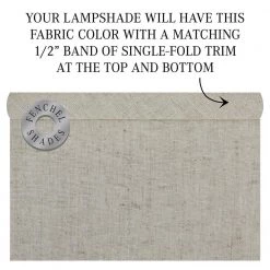 Fenchel Shades 18 in. Top Diameter x 18 in. Bottom Diameter x 18 in. Height Drum Lamp Shade - Couture Natural by FenchelShades.com 11 Fenchel Shades 18 in. Top Diameter x 18 in. Bottom Diameter x 18 in. Height Drum Lamp Shade - Couture Natural by FenchelShades.com -AMAX LIGHTING Shop beige bisque nickel fenchelshades com lamp shades 18 18 18 w c nat 44 1000