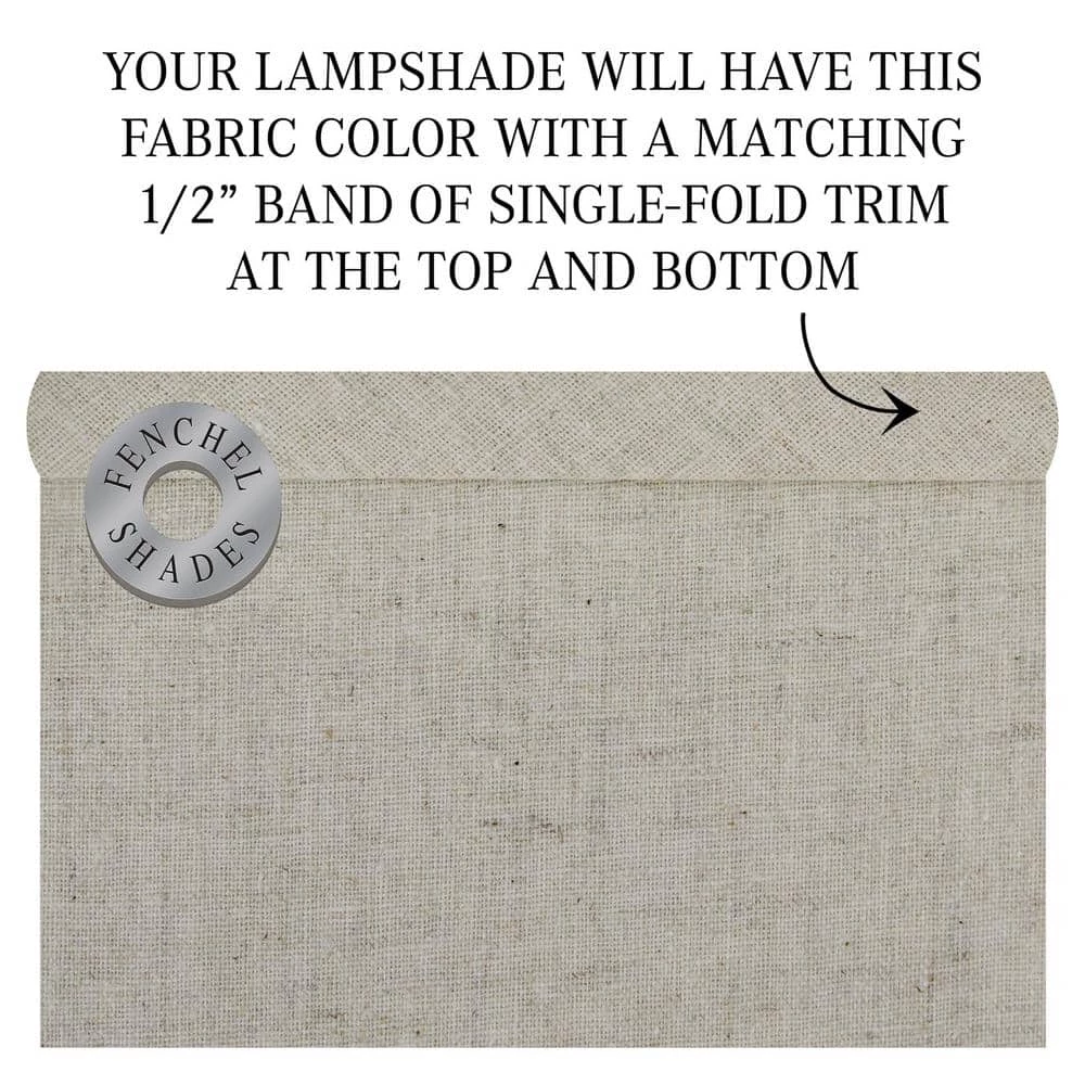 Fenchel Shades 18 in. Top Diameter x 18 in. Bottom Diameter x 18 in. Height Drum Lamp Shade - Couture Natural by FenchelShades.com 7 Fenchel Shades 18 in. Top Diameter x 18 in. Bottom Diameter x 18 in. Height Drum Lamp Shade - Couture Natural by FenchelShades.com - Image 5