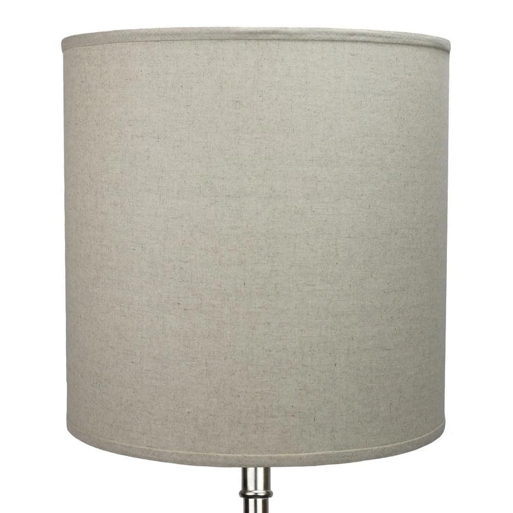 Fenchel Shades 18 in. Top Diameter x 18 in. Bottom Diameter x 18 in. Height Drum Lamp Shade - Couture Natural by FenchelShades.com 4 Fenchel Shades 18 in. Top Diameter x 18 in. Bottom Diameter x 18 in. Height Drum Lamp Shade - Couture Natural by FenchelShades.com - Image 2