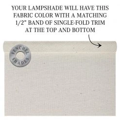 Fenchel Shades 18 in. Top Diameter x 18 in. Bottom Diameter x 18 in. Height Drum Lamp Shade - Linen Beige Homespun by FenchelShades.com -AMAX LIGHTING Shop beige bisque nickel fenchelshades com lamp shades 18 18 18 w l hom 44 1000