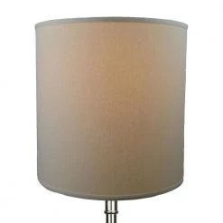 Fenchel Shades 18 in. Top Diameter x 18 in. Bottom Diameter x 18 in. Height Drum Lamp Shade - Linen Beige Homespun by FenchelShades.com -AMAX LIGHTING Shop beige bisque nickel fenchelshades com lamp shades 18 18 18 w l hom 4f 1000