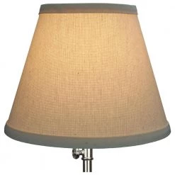 5 in. Top Diameter x 9 in. Bottom Diameter x 7 in. Slant Linen Beige Homespun Empire Lamp Shade by FenchelShades.com -AMAX LIGHTING Shop beige bisque nickel fenchelshades com lamp shades 5 9 7 b l hom 4f 1000