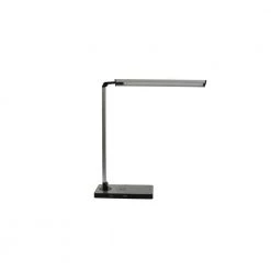 16 in. Black Dimmable LED Wireless 2 USB 3CCT Desk Lamp by AMAX LIGHTING