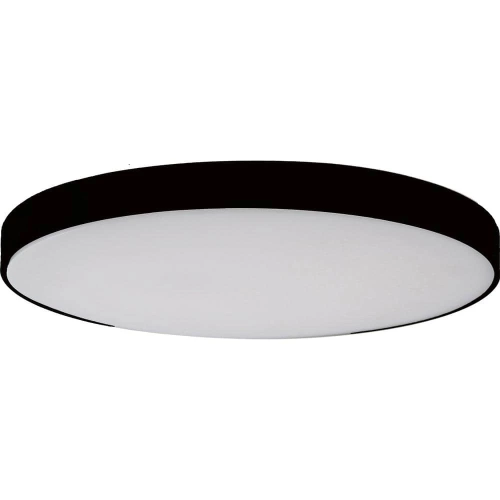 Convex 5 in. 1-Light Black LED Flush Mount by AMAX LIGHTING 3 Convex 5 in. 1-Light Black LED Flush Mount by AMAX LIGHTING