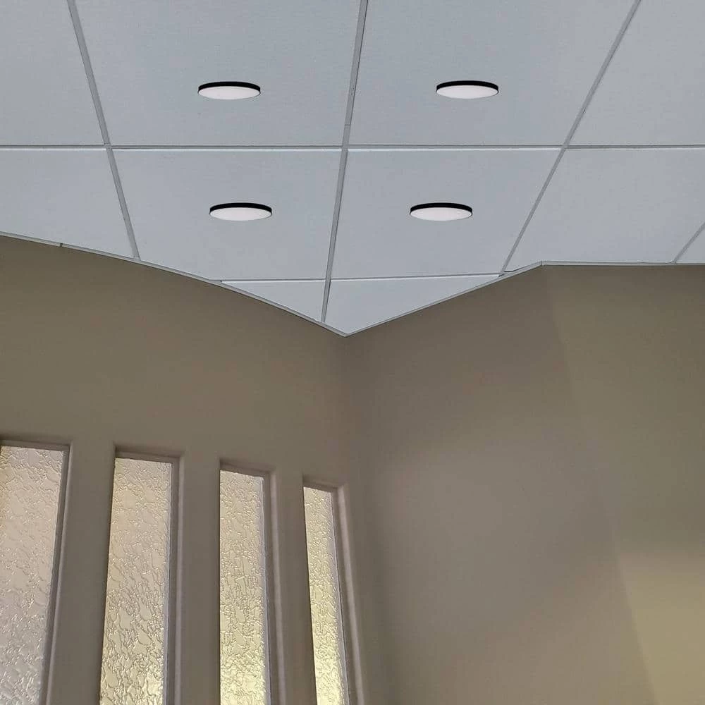 Convex 5 in. 1-Light Black LED Flush Mount by AMAX LIGHTING 4 Convex 5 in. 1-Light Black LED Flush Mount by AMAX LIGHTING - Image 2