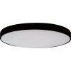 Convex 9 in. 1-Light Black LED Flush Mount by AMAX LIGHTING