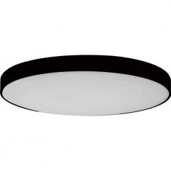 Convex 9 in. 1-Light Black LED Flush Mount by AMAX LIGHTING