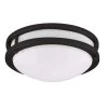 JR 14 in. 1-Light Black LED Flush Mount Light 4000K by AMAX LIGHTING -AMAX LIGHTING Shop black amax lighting flush mount lights led jr002l blk 64 1000