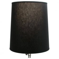 Fenchel Shades 13 in. Top Diameter x 15 in. Bottom Diameter x 17 in. Slant, Linen Black Empire Lamp Shade by FenchelShades.com 9 Fenchel Shades 13 in. Top Diameter x 15 in. Bottom Diameter x 17 in. Slant, Linen Black Empire Lamp Shade by FenchelShades.com -AMAX LIGHTING Shop black brass fenchelshades com lamp shades 13 15 17 wbr l bla 4f 1000