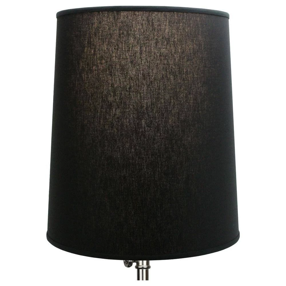 Fenchel Shades 13 in. Top Diameter x 15 in. Bottom Diameter x 17 in. Slant, Linen Black Empire Lamp Shade by FenchelShades.com 5 Fenchel Shades 13 in. Top Diameter x 15 in. Bottom Diameter x 17 in. Slant, Linen Black Empire Lamp Shade by FenchelShades.com - Image 3