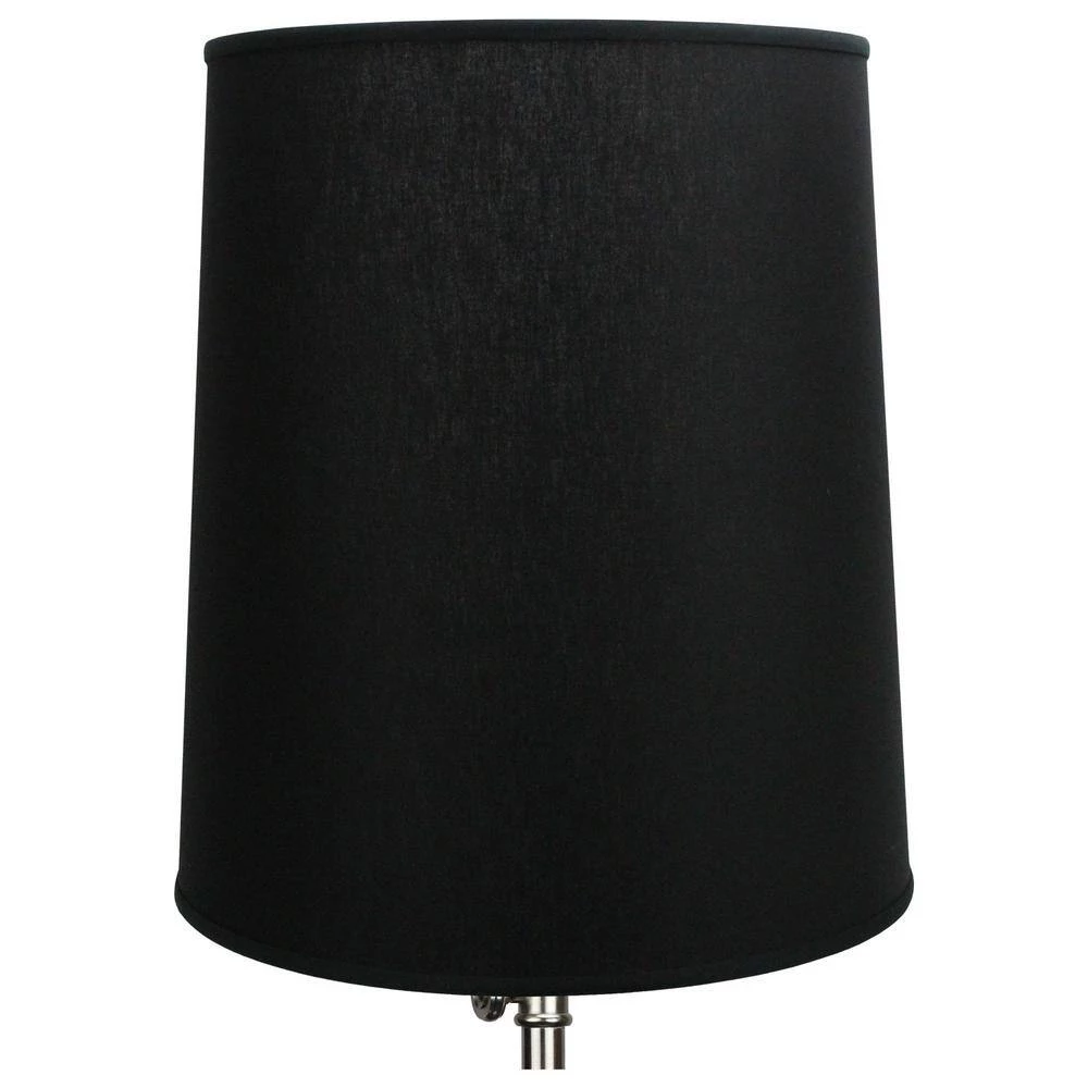 Fenchel Shades 13 in. Top Diameter x 15 in. Bottom Diameter x 17 in. Slant, Linen Black Empire Lamp Shade by FenchelShades.com 4 Fenchel Shades 13 in. Top Diameter x 15 in. Bottom Diameter x 17 in. Slant, Linen Black Empire Lamp Shade by FenchelShades.com - Image 2