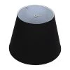 11 in. Top Diameter x 17 in. Bottom Diameter x 13 in. Slant Linen Black Empire Lamp Shade by FenchelShades.com