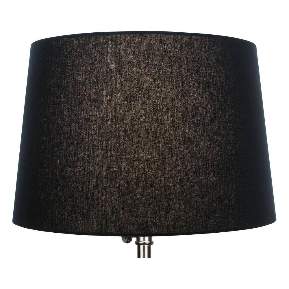 Fenchel Shades 13 in. Top Diameter x 15 in. Bottom Diameter x 10 in. Slant, Empire Lamp Shade - Linen Black by FenchelShades.com 5 Fenchel Shades 13 in. Top Diameter x 15 in. Bottom Diameter x 10 in. Slant, Empire Lamp Shade - Linen Black by FenchelShades.com - Image 3