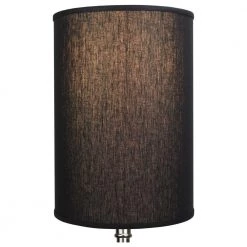 14 in. Top Diameter x 14 in. Bottom Diameter x 20 in. Height Designer Linen Black Drum Lamp Shade by FenchelShades.com 9 14 in. Top Diameter x 14 in. Bottom Diameter x 20 in. Height Designer Linen Black Drum Lamp Shade by FenchelShades.com -AMAX LIGHTING Shop black nickel fenchelshades com lamp shades 14 14 20 w dl bla 4f 1000