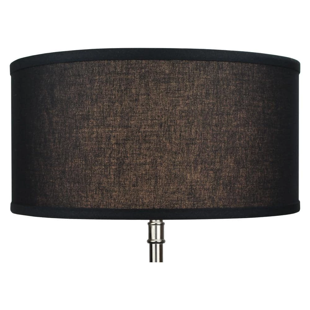 Fenchel Shades 14 in. Top Diameter x 14 in. Bottom Diameter x 7 in. Height, Drum Lamp Shade - Linen Black by FenchelShades.com 5 Fenchel Shades 14 in. Top Diameter x 14 in. Bottom Diameter x 7 in. Height, Drum Lamp Shade - Linen Black by FenchelShades.com - Image 3