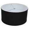 Fenchel Shades 14 in. Top Diameter x 14 in. Bottom Diameter x 7 in. Height, Drum Lamp Shade - Linen Black by FenchelShades.com 2 Fenchel Shades 14 in. Top Diameter x 14 in. Bottom Diameter x 7 in. Height, Drum Lamp Shade - Linen Black by FenchelShades.com -AMAX LIGHTING Shop black nickel fenchelshades com lamp shades 14 14 7 w l bla 64 1000