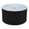 17 in. Top Diameter x 17 in. Bottom Diameter x 9 in. H Linen Black Drum Lamp Shade by FenchelShades.com