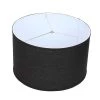 18 in. Top Diameter x 18 in. Bottom Diameter x 11 in. H Designer Linen Black Drum Lamp Shade by FenchelShades.com