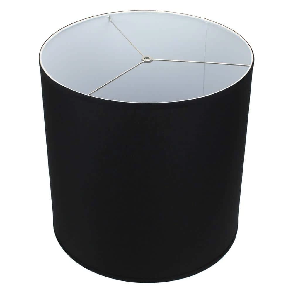Fenchel Shades 18 in. Top Diameter x 18 in. Bottom Diameter x 18 in. Height Drum Lamp Shade - Linen Black by FenchelShades.com 3 Fenchel Shades 18 in. Top Diameter x 18 in. Bottom Diameter x 18 in. Height Drum Lamp Shade - Linen Black by FenchelShades.com