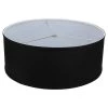 18 in. Top Diameter x 18 in. Bottom Diameter x 7 in. H Linen Black Drum Lamp Shade by FenchelShades.com -AMAX LIGHTING Shop black nickel fenchelshades com lamp shades 18 18 7 w l bla 64 1000