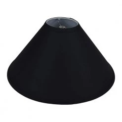 18 in. W x 9 in. H Black/Nickel Hardware Coolie Lamp Shade by FenchelShades.com