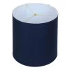 Fenchel Shades 14 in. Top Diameter x 15 in. Bottom Diameter x 15 in. Slant, Empire Lamp Shade - Linen Navy Blue by FenchelShades.com