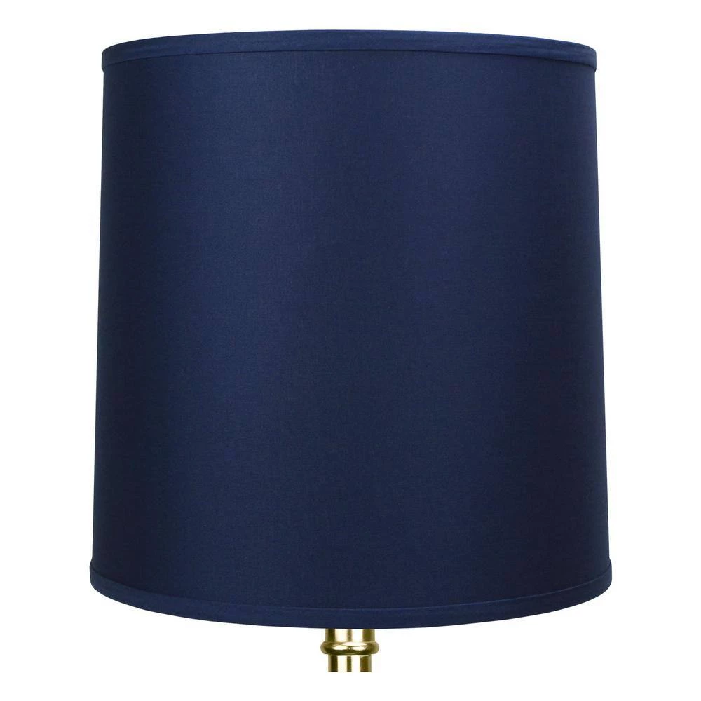 Fenchel Shades 14 in. Top Diameter x 15 in. Bottom Diameter x 15 in. Slant, Empire Lamp Shade - Linen Navy Blue by FenchelShades.com 4 Fenchel Shades 14 in. Top Diameter x 15 in. Bottom Diameter x 15 in. Slant, Empire Lamp Shade - Linen Navy Blue by FenchelShades.com - Image 2