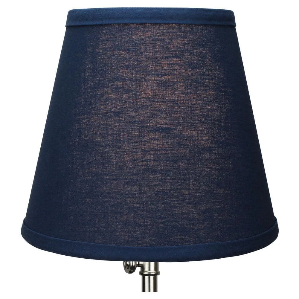 Fenchel Shades 5 in. Top Diameter x 8 in. Bottom Diameter x 7 in. Slant Empire Lamp Shade - Linen Navy Blue by FenchelShades.com 5 Fenchel Shades 5 in. Top Diameter x 8 in. Bottom Diameter x 7 in. Slant Empire Lamp Shade - Linen Navy Blue by FenchelShades.com - Image 3