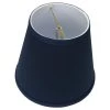 5 in. Top Diameter x 9 in. Bottom Diameter x 7 in. Slant Linen Navy Blue Empire Lamp Shade by FenchelShades.com