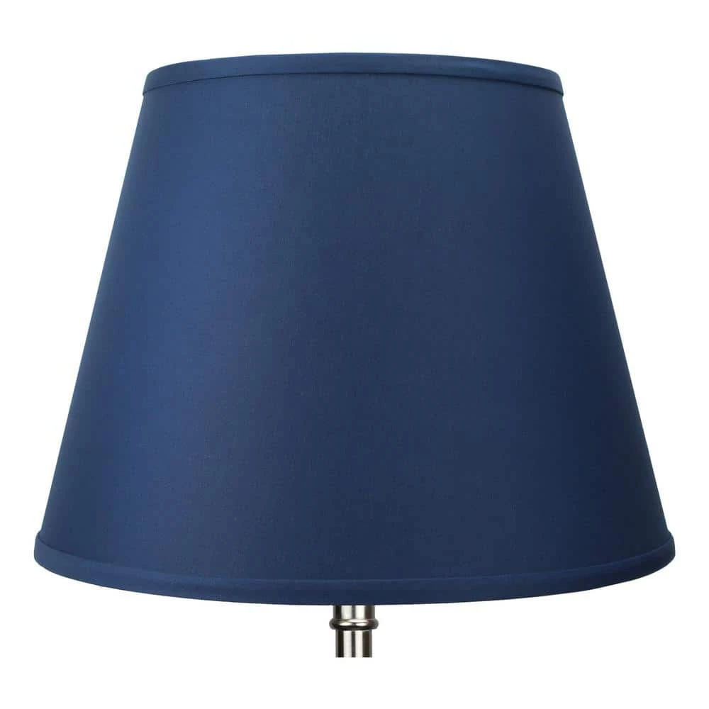 11 in. Top Diameter x 17 in. Bottom Diameter x 13 in. Slant Linen Navy Blue Empire Lamp Shade by FenchelShades.com 4 11 in. Top Diameter x 17 in. Bottom Diameter x 13 in. Slant Linen Navy Blue Empire Lamp Shade by FenchelShades.com - Image 2